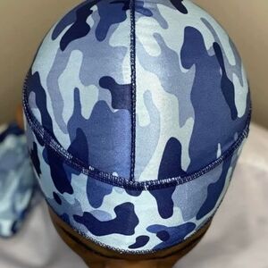 Blue Camouflage Durag